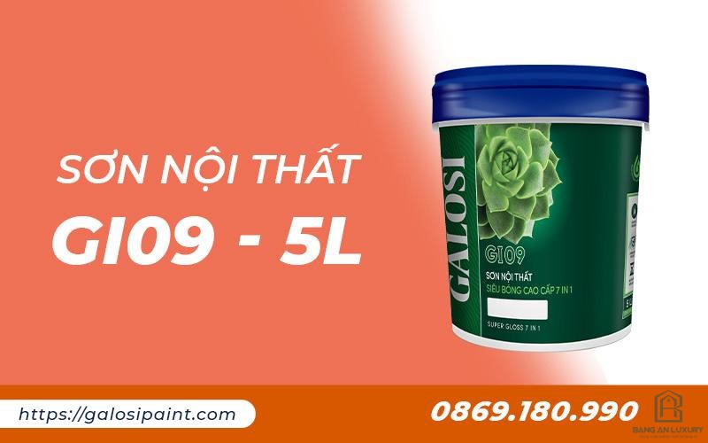 Sơn nội thất siêu bóng cao cấp 7 in 1 GI09 (Lon 5L)