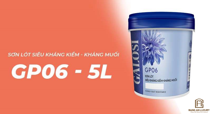 Sơn lót siêu kháng kiềm kháng muối GP06 (lon 5L)