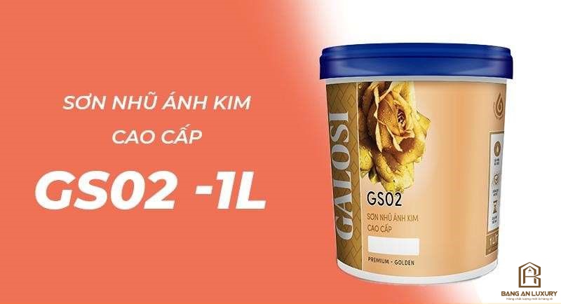 Sơn nhũ ánh kim cao cấp GS02 (Lon 1L)