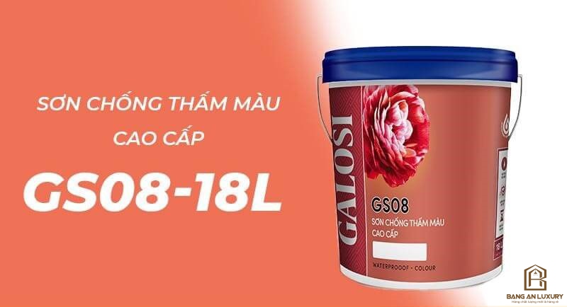 Sơn chống thấm màu cao cấp GS08 (Thùng 18L)