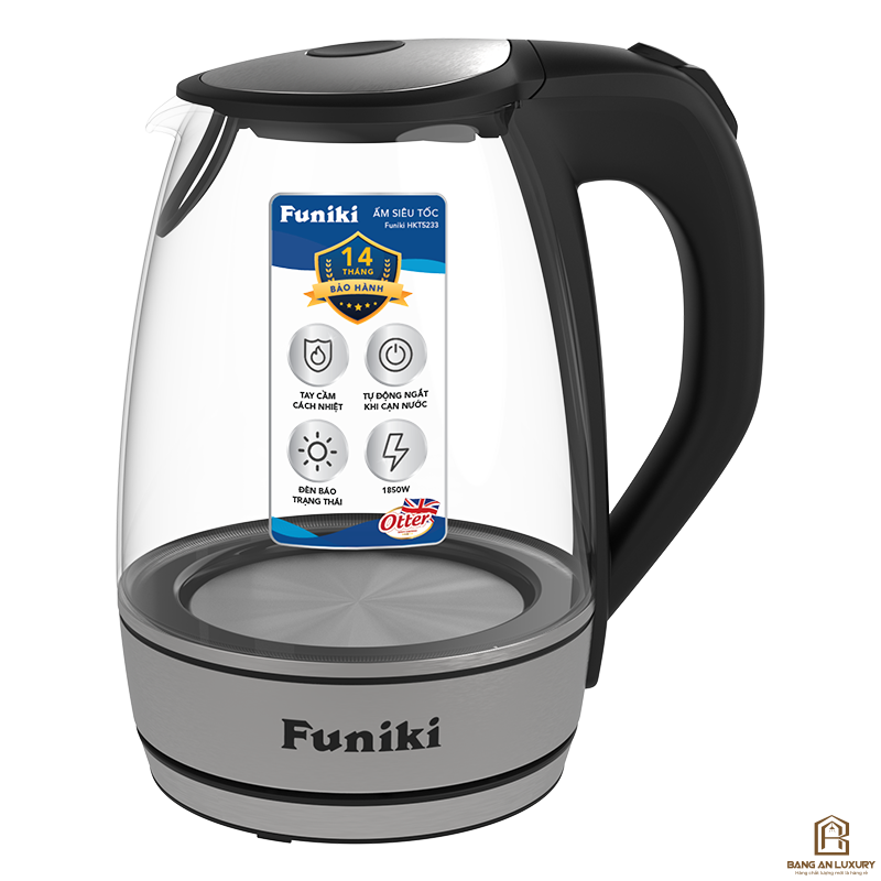 Ấm siêu tốc thủy tinh 1,7 lít Funiki HKT5232