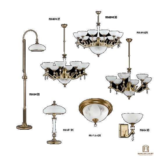 ĐÈN CHÙM TRANG TRÍ PHONG CÁCH CHÂU ÂU CỔ ĐIỂN - BANG AN LUXURY