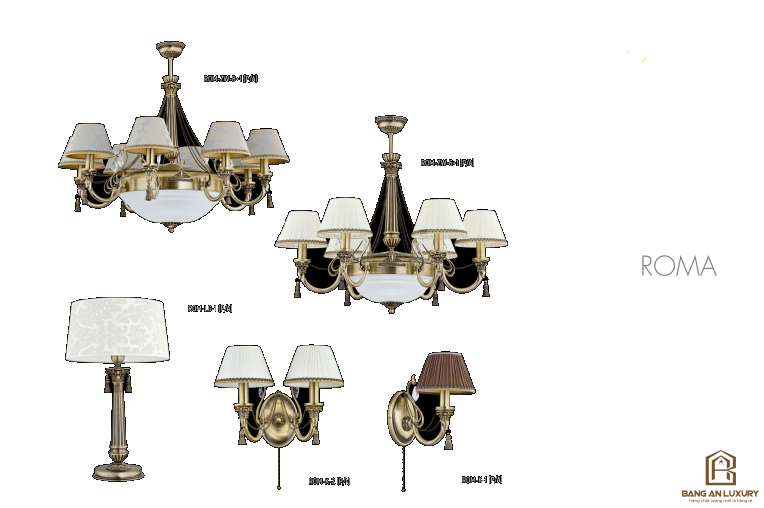 ĐÈN CHÙM PHONG CÁCH CHÂU ÂU CỔ ĐIỂN - BANG AN LUXURY