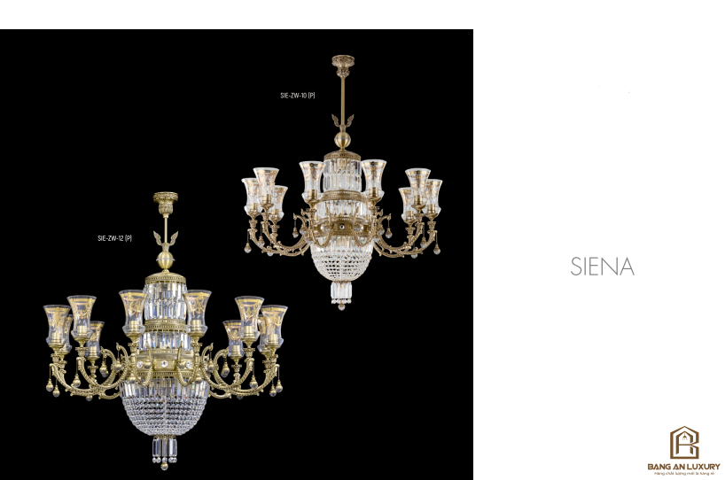 ĐÈN CHÙM PHA LÊ PHONG CÁCH CỔ ĐIỂN - BANG AN LUXURY