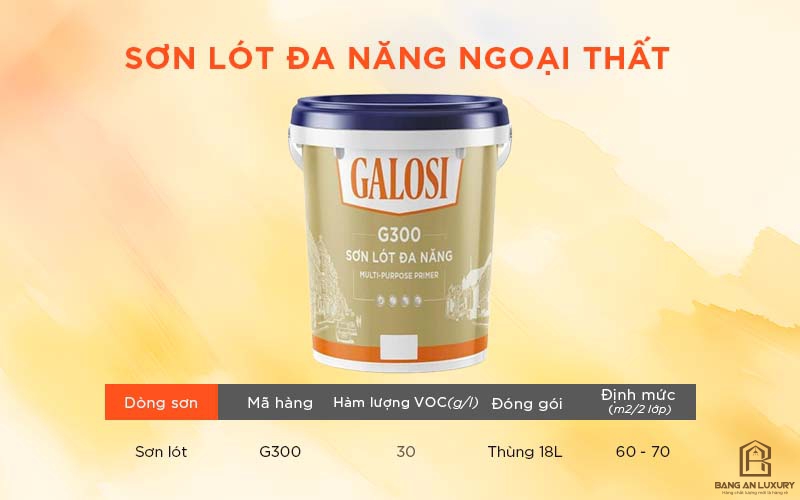 Sơn lót đa năng ngoại thất G300 (Thùng 18L)