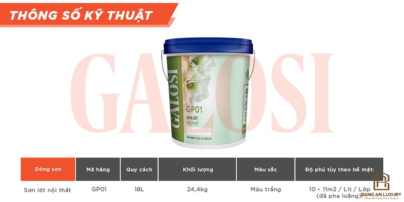 Sơn lót nội thất GP01 (Thùng 18L)