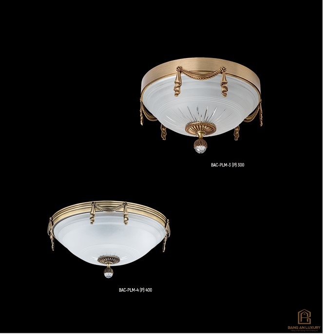 ĐÈN TRẦN MÂM TRÒN THIẾT KẾ CỔ ĐIỂN - BANG AN LUXURY