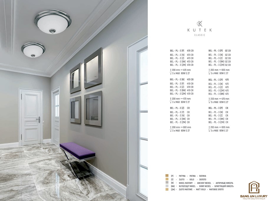 ĐÈN TRẦN MÂM TRÒN - BANG AN LUXURY