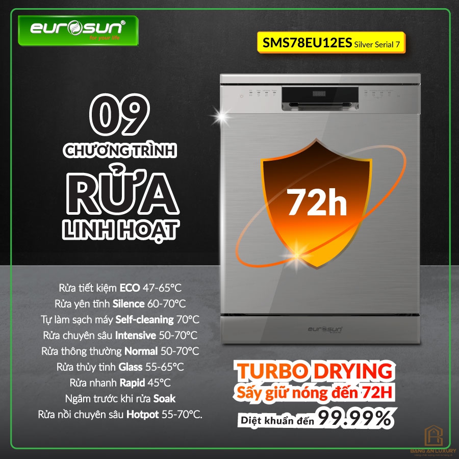 Máy Rửa Bát Eurosun - SMS78EU12ES Serial 7