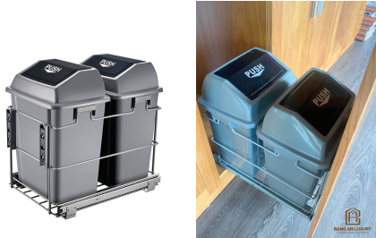 THÙNG RÁC ĐÔI – RAY GIẢM CHẤN CAO CẤP AROKI – FRK 20