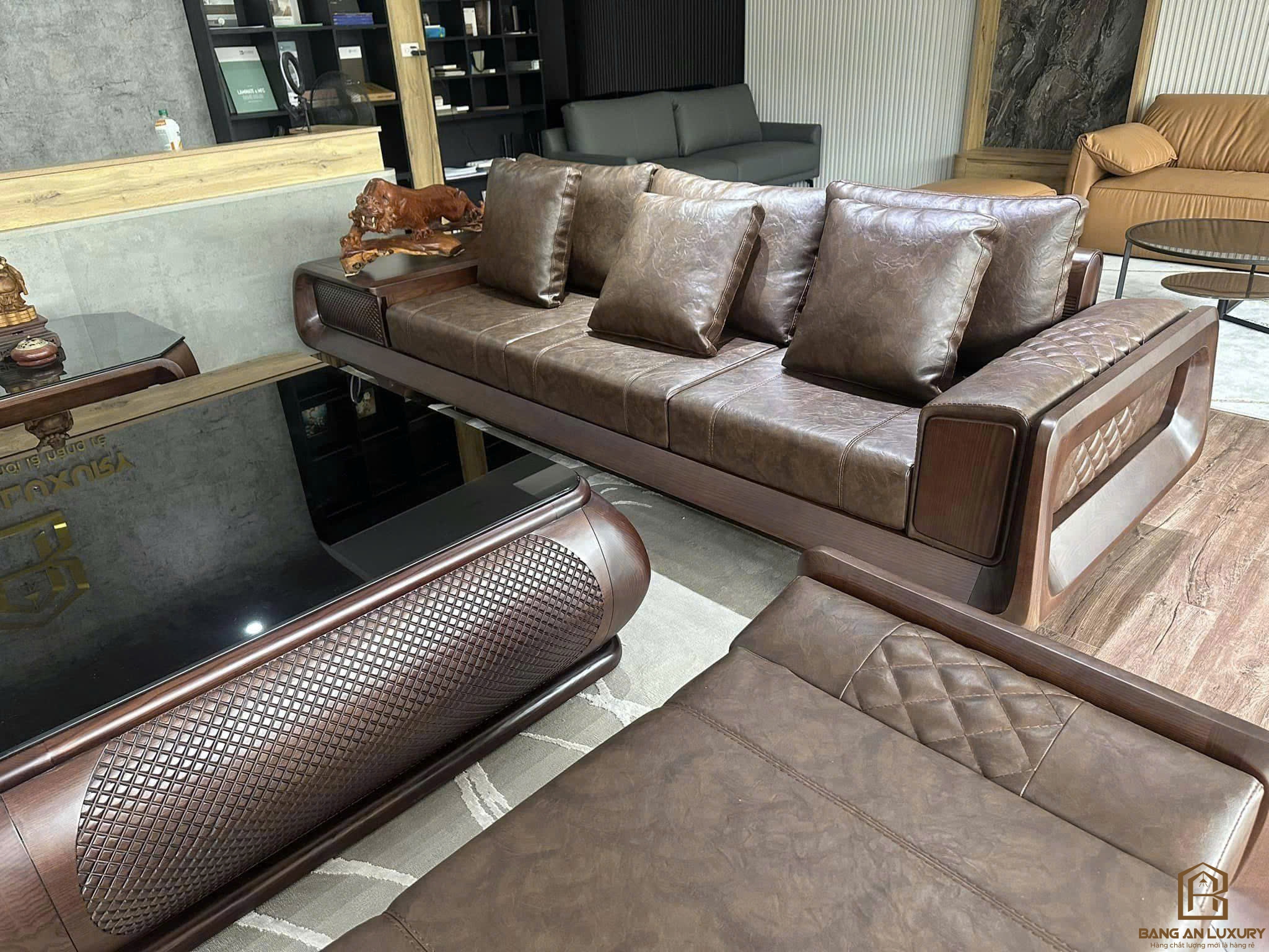 SOFA GỖ CAO CẤP - MÃ SV034