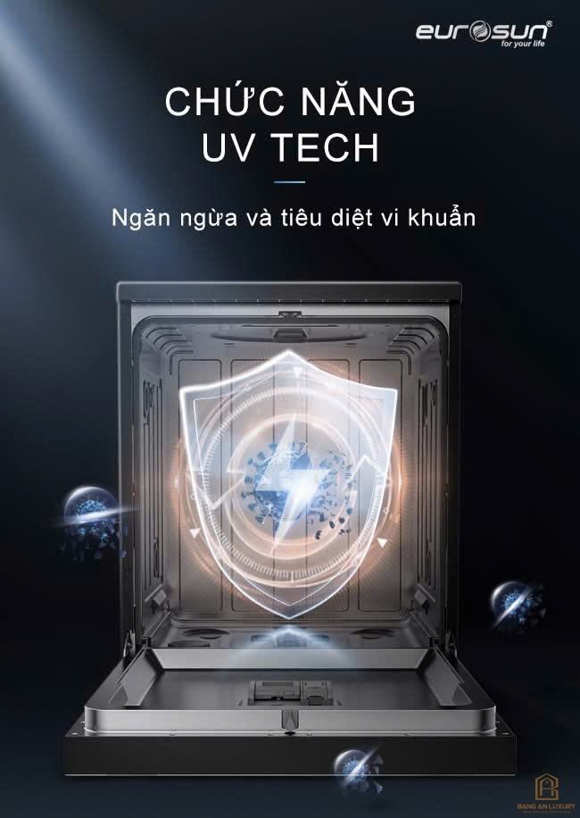Máy Rửa Bát Eurosun - SMS82EU88B Serial 8+